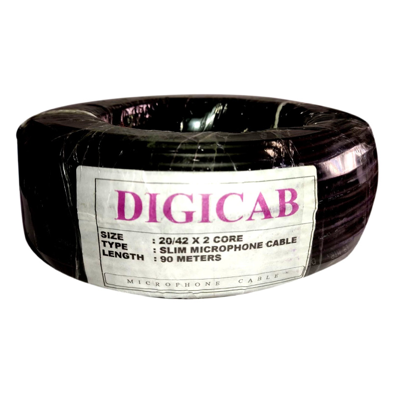 90-M Black Digicab Slim Microphone Cable Manufacturers, Suppliers in Andaman And Nicobar Islands